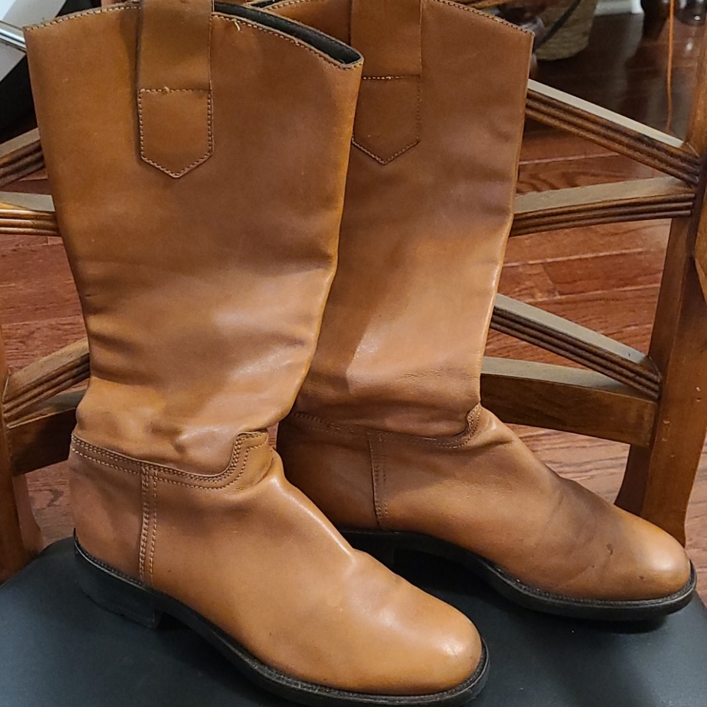 Saddle leather Italian Boots